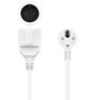 Nanocable Cable de Alimentación Alargador Schuko, 2 m, Blanco